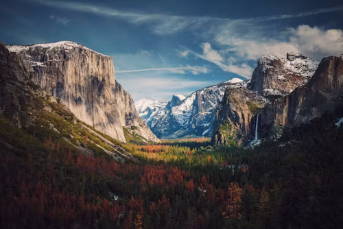 Het Yosemite National Park in Californië, Amerika.